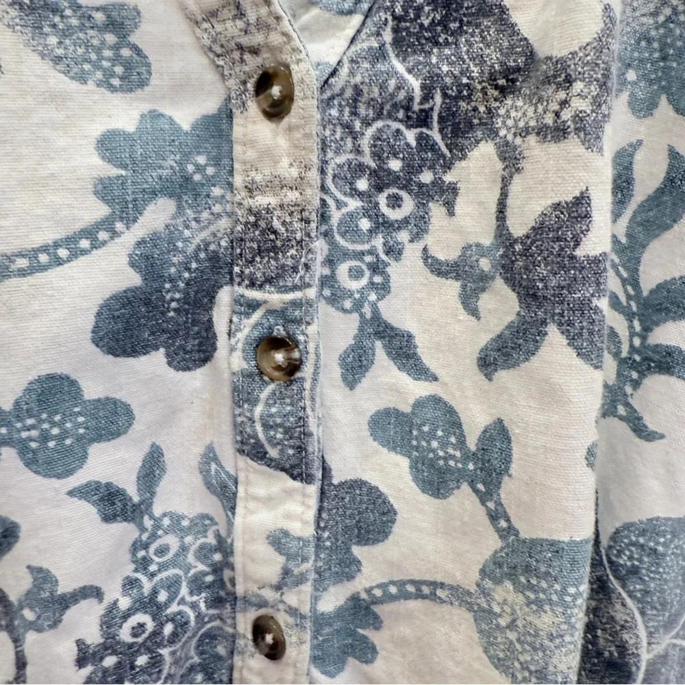 Pilcro by Anthropologie Puff Sleeve Dress/ with Frayed Hems XL - Picture 4 of 16